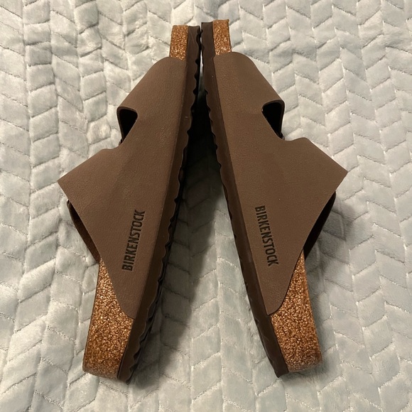 Birkenstock Brown Double-Buckle Slide Sandals sz 40 - Picture 3 of 6